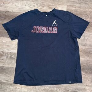 Men’s Air Jordan T-Shirt Black Size 3XL  #45